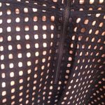 Loft  BLACK & TAN EYELET FIT AND FLARE DRESS Photo 6