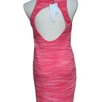 ZARA NWT RED RIBBED LONG OPEN BACK MIDI DRESS STRETCH BLOGGERS FAV Large Photo 8