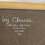 Chico's  Taupe Brown Sequins Trim Sleeveless Tank Top 1 M Photo 3
