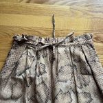 Mara Hoffman  Valerie Snake Print Pleated Paperbag Pant Sz Small Multi High Waist Photo 3