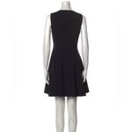 Samuel Dong Black Ruffled Sleeveless Full-Zip Black Midi Dress Size Medium NEW Photo 3