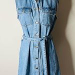 ZARA Blue Denim Doro Mini Dress Photo 1