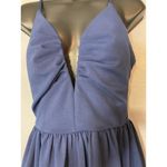 Trac blue sleeveless vneck mini dress Size M Photo 1