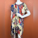 Love In  Red and Blue High Low Dress one size. E82 Photo 6