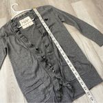 Abercrombie & Fitch  Cardigan Sweater ruffle open womens Gray (small) y2k vintage Photo 5