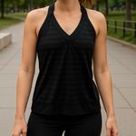 Old Navy  Active Black Halter Tank Top Size M Photo 2
