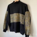 Bershka  Womens Woven Black Textured Sweater Size Large Photo 1