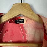 Boutique  Red & Pink Geode Printed Long Sleeve Wrap Mini Dress S Photo 3