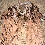 Women’s brown lingeries dress and silky robe with buttons size medium Photo 1