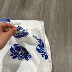 ZARA XS - Blue and White Linen Tiered Skirt Photo 6