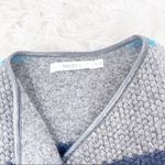 Bailey44 Bailey‎ 44 Women's Striped Blue Gray Wool Asymmetrical Zip Closure Jacket Medium Photo 2