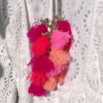 SUNDRESS MARGHERITA White Eyelet Tassels Mini Dress M Size M Photo 8