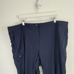 LL Bean Comfort Trail Cargo Pants Blue Outdoor Hiking Gorpcore Womens 22W Photo 1
