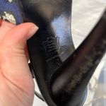 Opening Ceremony Jeanette Black & Blue Velvet Floral High Heel Sandals 41 EU Photo 4