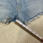 MOTHER Easy Does It Short‎ Denim Shorts Anchor Embroidered Striped Raw Hem 25 Blue Photo 8