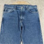 COS  Women’s Tapered Leg Mid Rise Full Length Jeans Button Fly Medium Wash 33/34 Photo 2