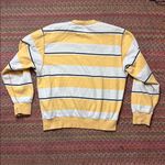 Urban Outfitters  YELLOW CREAM STRIPE OVERSIZED SWEATSHIRT FLEECE LINED Photo 4