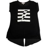 Jaye.e. Crewneck Lightning Bolt Mixed Media T Photo 0