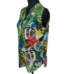 Elegant Vilagallo Sleeveless Top Large (42) Women's Tropical Spring Beach Resort Photo 2