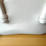 Anthropologie  White Mini Top Handle Crossbody Bag – Gold Hardware Photo 9