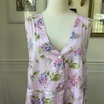 Tabi International Lavender Floral Sleeveless Cotton Midi Dress 20 Purple Size undefined Photo 1