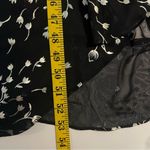 Kensie  Foil Print Chiffon Maxi Dress Size 12 Black Gold Hi-Low Whimsigoth Fairy Photo 5