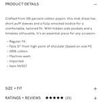 Madewell NEW Smocked Puff Sleeve Midi Dress in Poplin Cerise Red Photo 13