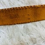 Vintage Leather Bright Woven Camel Belt Sz 30 Tan Photo 9