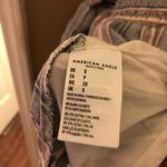 American Eagle  Striped Faux Wrap‎ kimono linen Tie Romper Blue Purple size small Photo 7