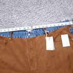 Good American  Faux Suede Good Icon Mixed Denim Jeans Plus Size 22 Blue Brown Photo 8