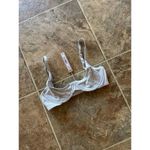 SKIMS Cotton Logo Demi Bra Size 30B Light Heather Grey Photo 1