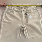 Calvin Klein Ankle Skinny Jeans NWT $69.50 Size 8 Beige With Light Blue Trim Photo 4