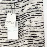 Anthropologie  Womens Bellevue My Way Mini Skirt Linen Blend White Black Small Photo 9