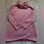 Lands' End   Women's Burgundy Fleece Tunic Pullover Sweatshirt XS 2-4 Photo 2