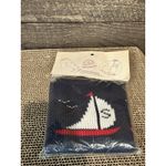 Vtg Knitted Sweater Band Acrylic Lyle's Made in USA Red White Blue Sail Boats Size undefined Photo 1