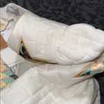 blueb. collection MED quilted multi star embroidered padded zip up jacket spot Gold Photo 10