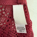 DKNY  Mixed Cases Lace & Mesh Romper Crimson Womens Large Teddy Lingerie Photo 5