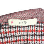 Le lis  Red Black Houndstooth A-Line Pull On Skirt Womens XXL Academia Prep Photo 4