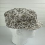 Goorin bros  Women’s Brown White Floral Y2K Newsboy Military Cadet Hat Women’s M Photo 3