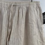 Vince Camuto  Wide leg linen blend pull on drawstring pants women's Large NWT Photo 1