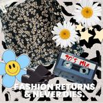 Joe Benbasset 90’s style EUC Black Daisy Print Faux Wrap Ruffle Skirt with Tie Size L Women’s Photo 2