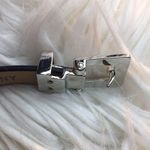 New York & Co. BLack & Silver Thin adjustable belt Photo 6