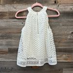 Moon River  X Anthropologie Knit Crochet Sleeveless White Top Size Small NWT Photo 5