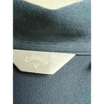 Callaway  Women's Golf Tennis Polo Top Stretch 3/4 Zip Navy Blue Large Photo 5