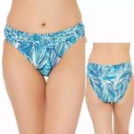 La Blanca  Sketched Leaves Bikini Bottom 6 Small S New NWT Blue beautiful Photo 11