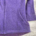 Lands' End  Purple Fleece Jacket Photo 4