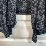 Dress Barn Plus Size  Black Gray Paisley Open Cardigan Knit Size 22/24 EUC #1869 Photo 5