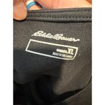 Eddie Bauer  Womens Black Sleeveless V Neck Pleated Dress XL X-Large Casual Photo 1