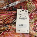 ZARA Short Printed Dress Multi Orange Bloggers Favorite 7521/049 New Womens XS Photo 9