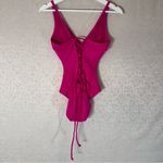 TA3 Plungey Sculpting Slimming One Piece Swim Suit Corset Hot Pink Small Short Photo 3